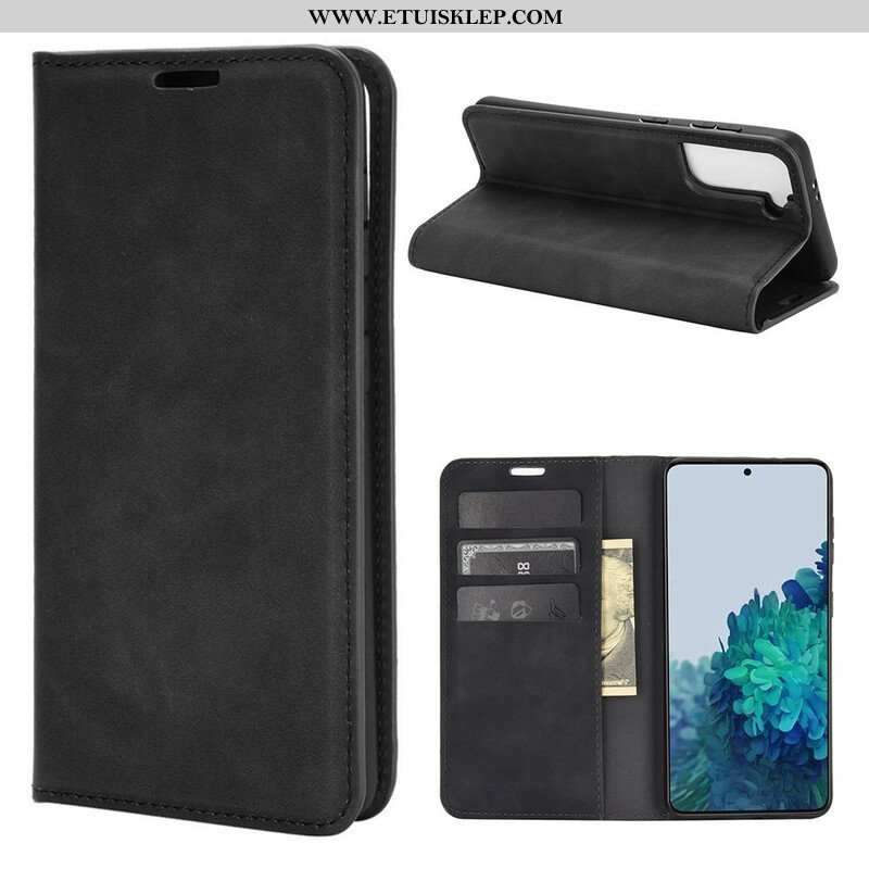 Etui Na Telefon do Samsung Galaxy S21 5G Etui Folio Efekt Miękkiej Skóry